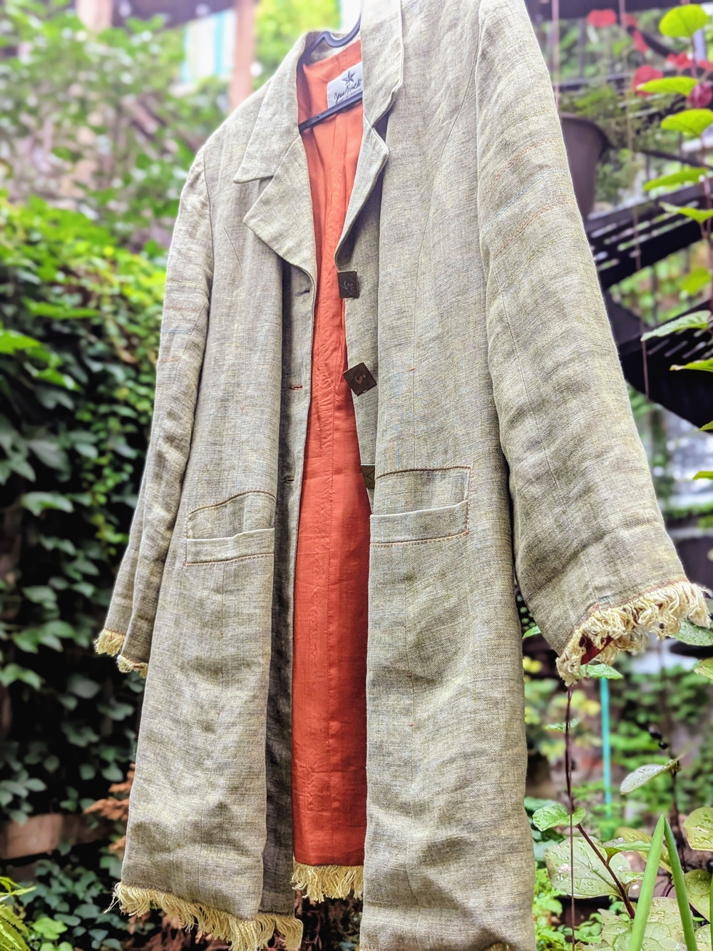 Jean Airoldi Oversized Linen Blazer 14 / Blazer ample en lin T14